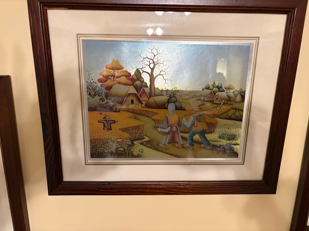 Framed Artwork Collection - Vintage Country Scenes - photo 2