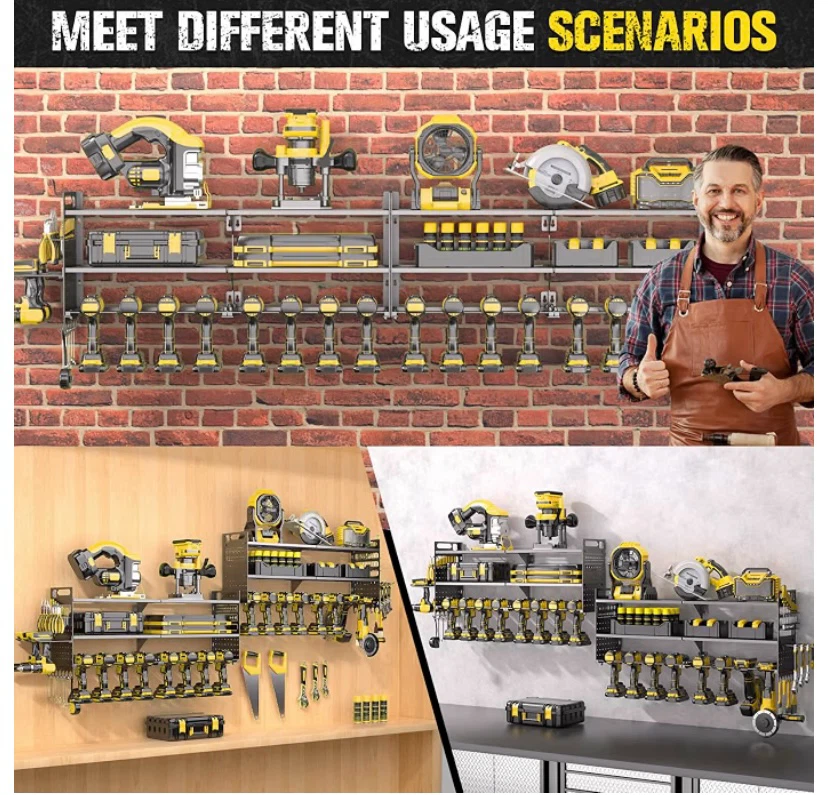New 2-Pack Large Power Tool Organizer Wall Mount - photo 4
