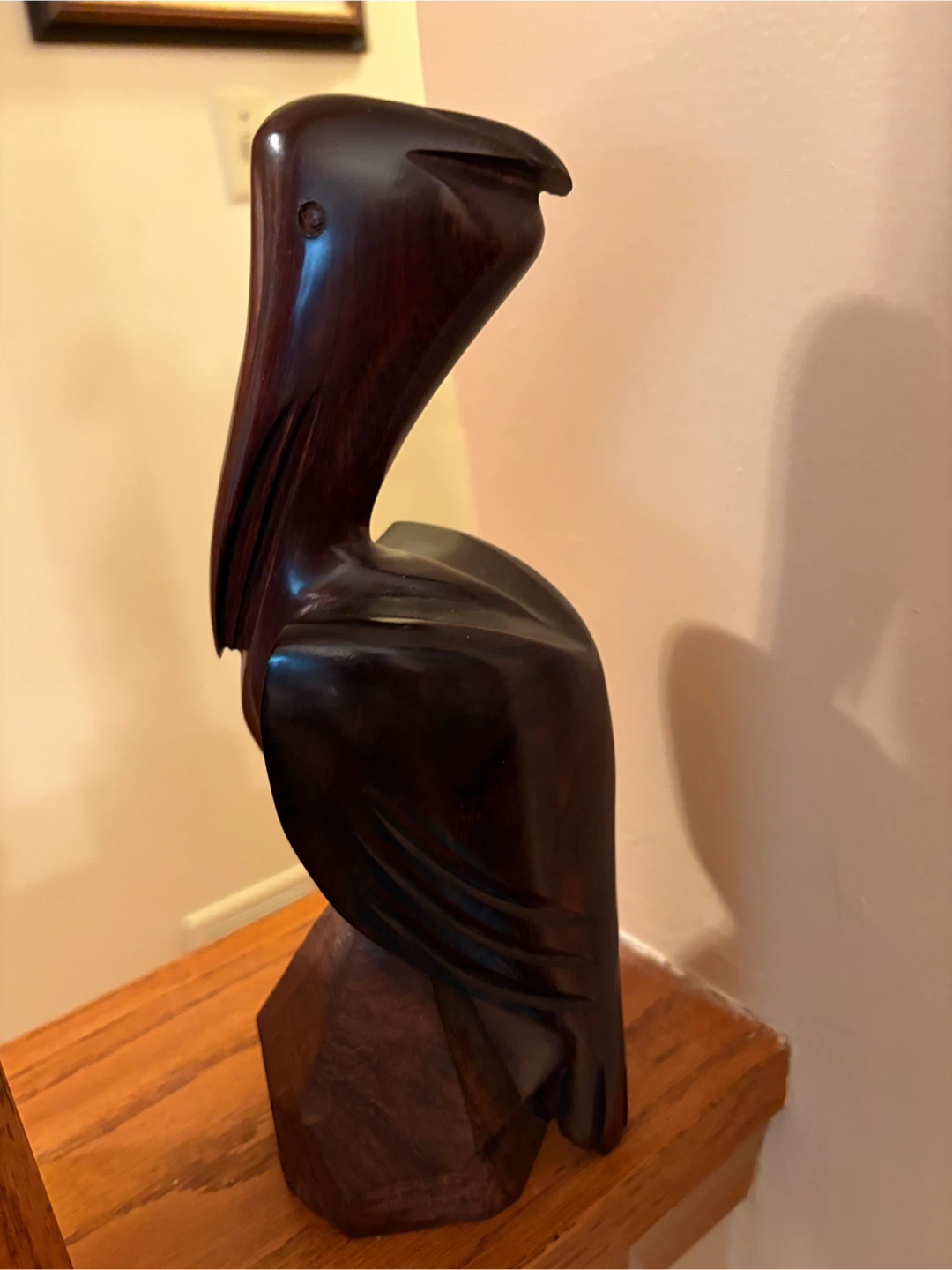 Carved Wooden Animal Figurines (Pelican, Ram, Bird)