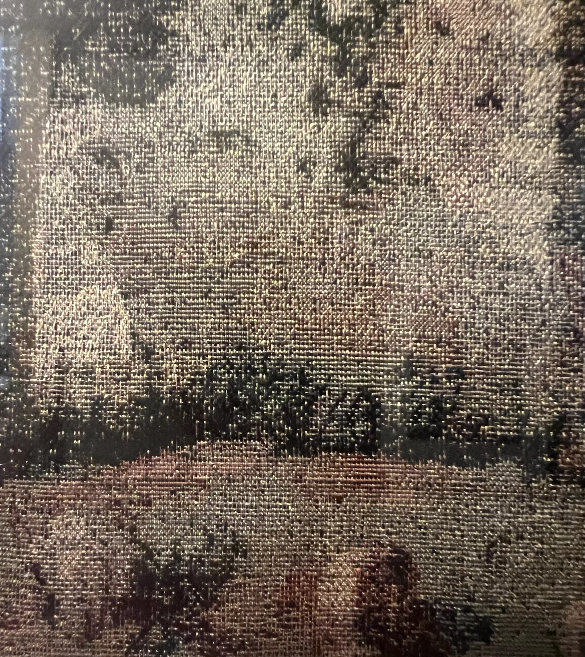 Vintage French Jacquard Woven Silk Wall Art - photo 3