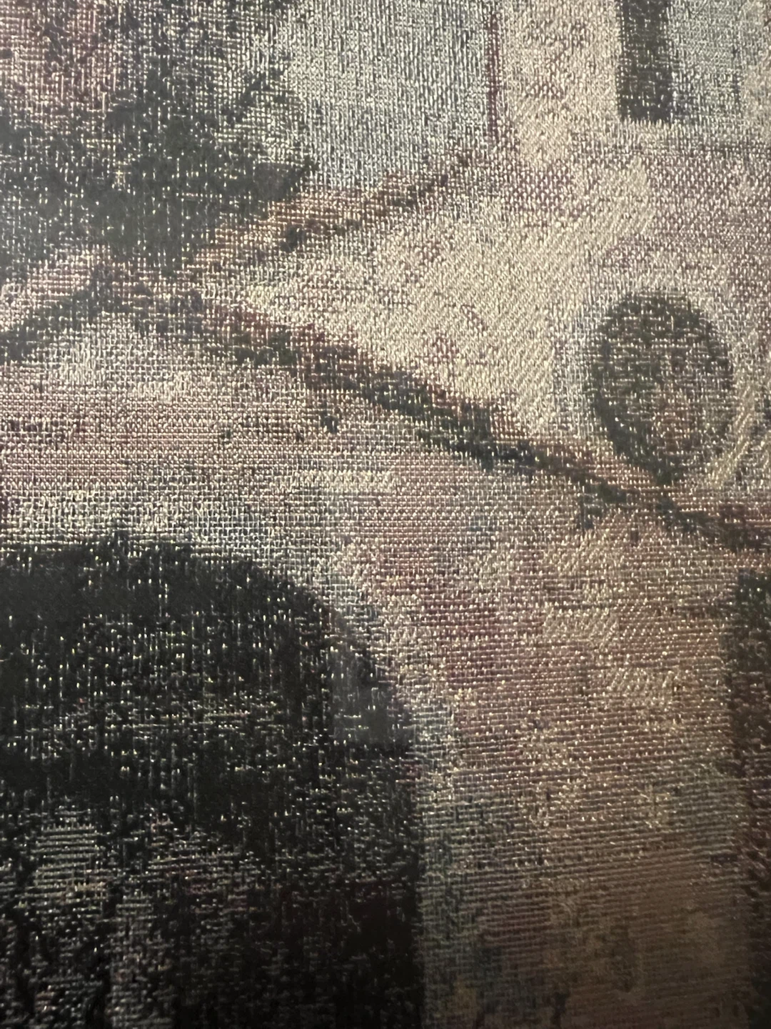 Vintage French Jacquard Woven Silk Wall Art - photo 4