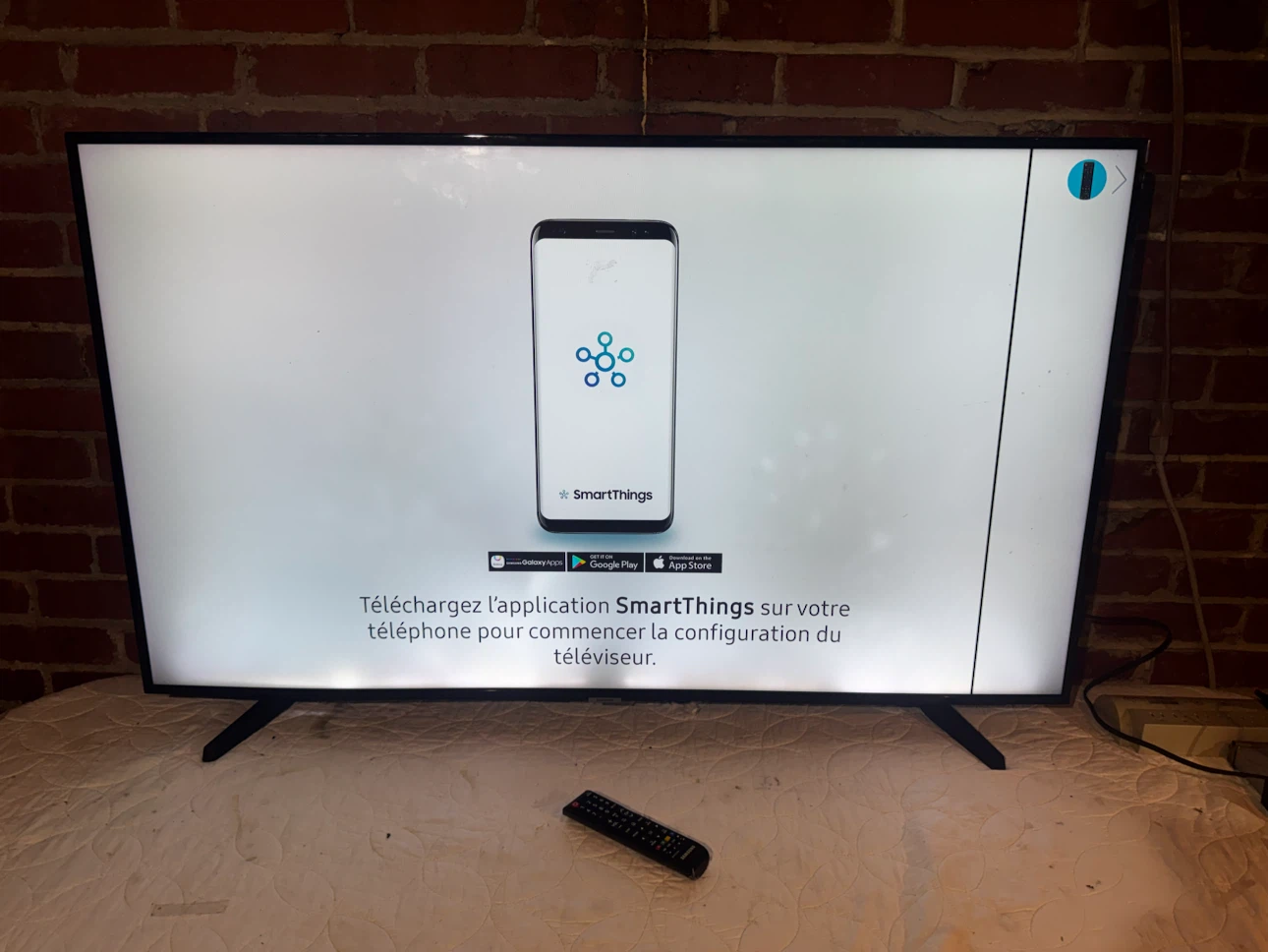 55” Samsung Smart Tv. FOR PARTS OR REPAIR