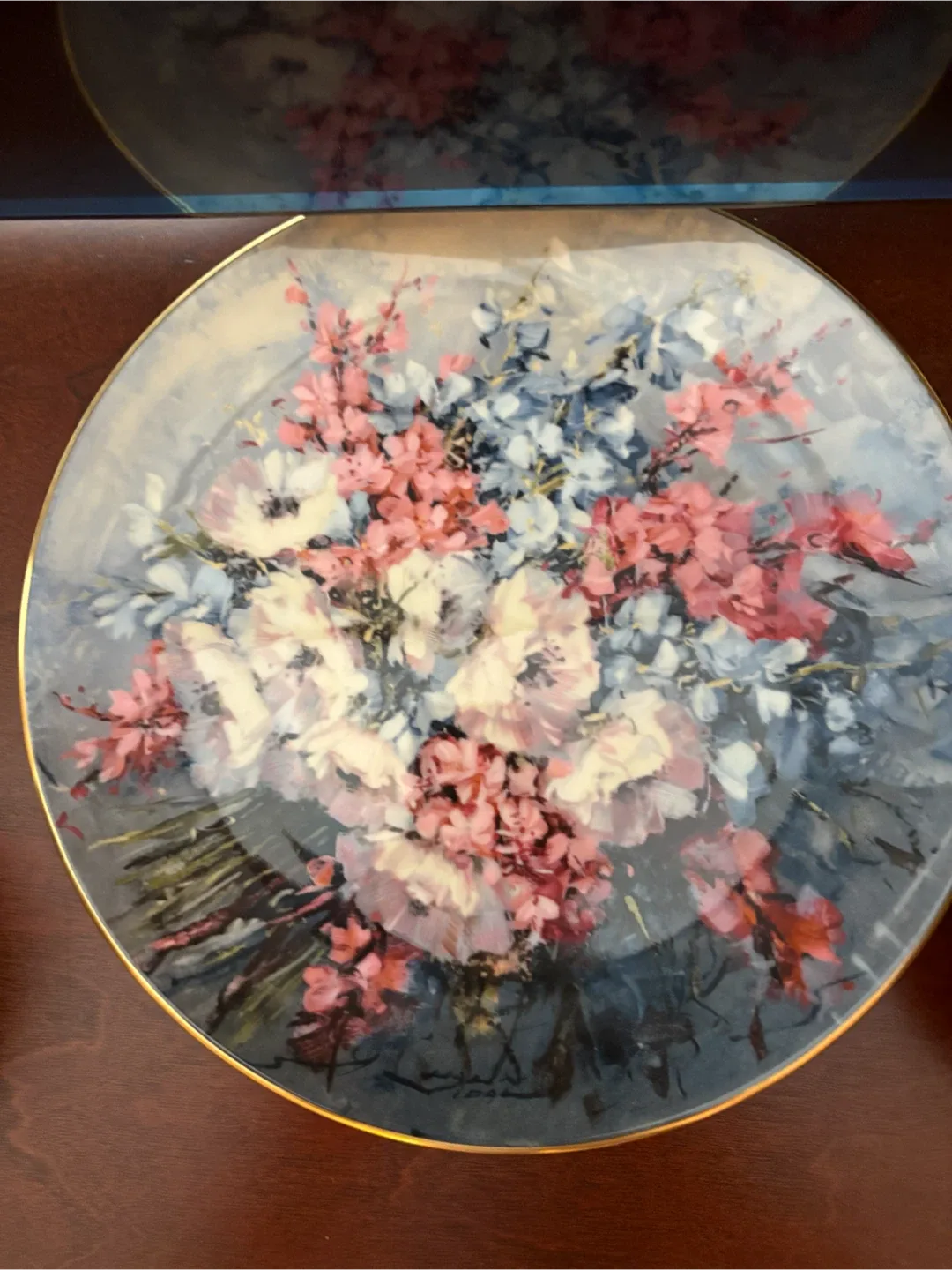Decorative Floral Plate
