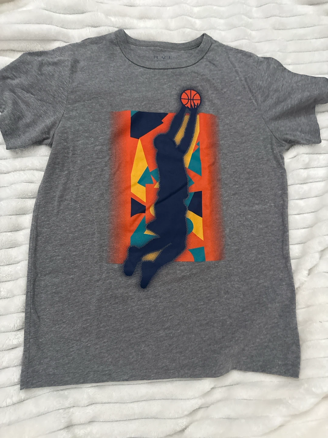 The Children's Place Boys' Basketball Graphic T-Shirt Size M