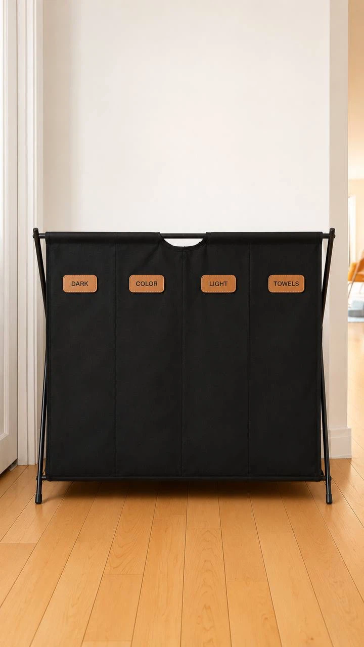 SONGMICS 40.9 Gal Laundry Hamper with 4 Sections