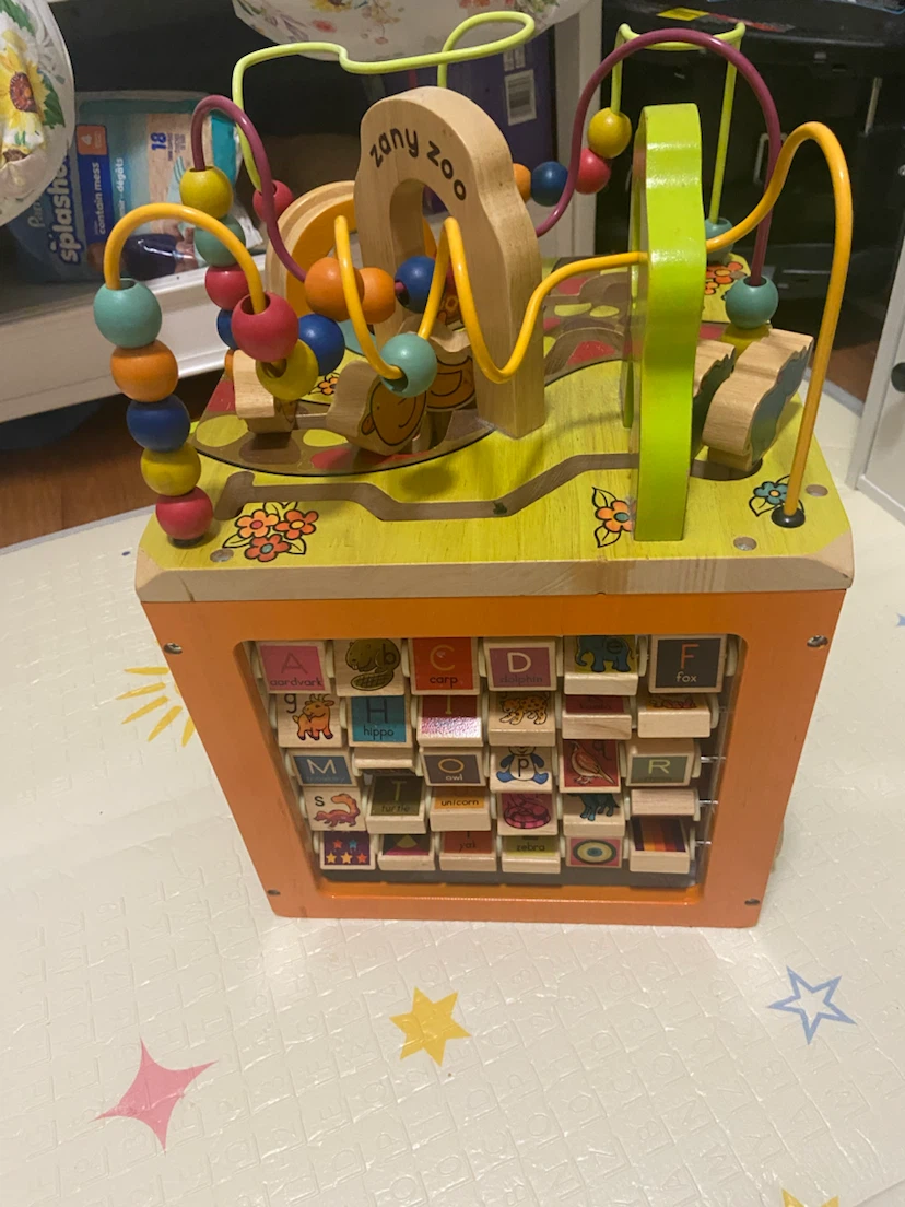 Zany Zoo Wooden Activity Cube - photo 3