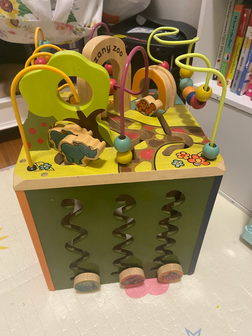 Zany Zoo Wooden Activity Cube - photo 4