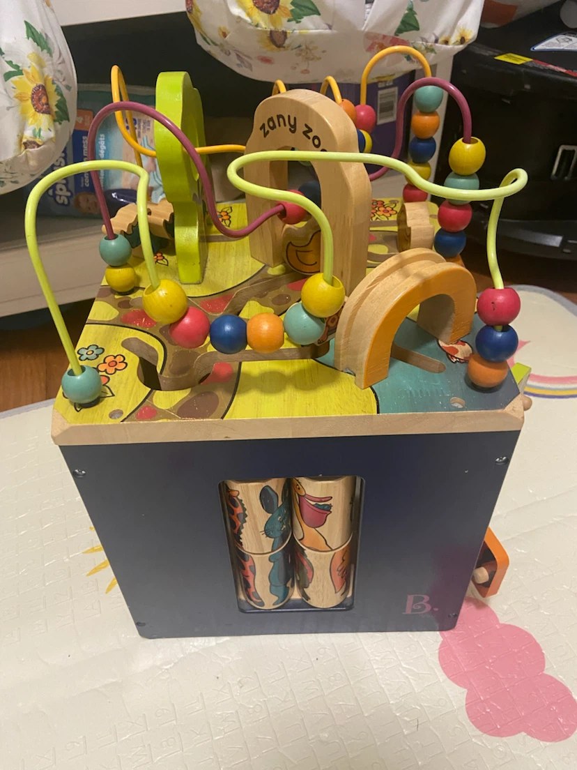 Zany Zoo Wooden Activity Cube - photo 5