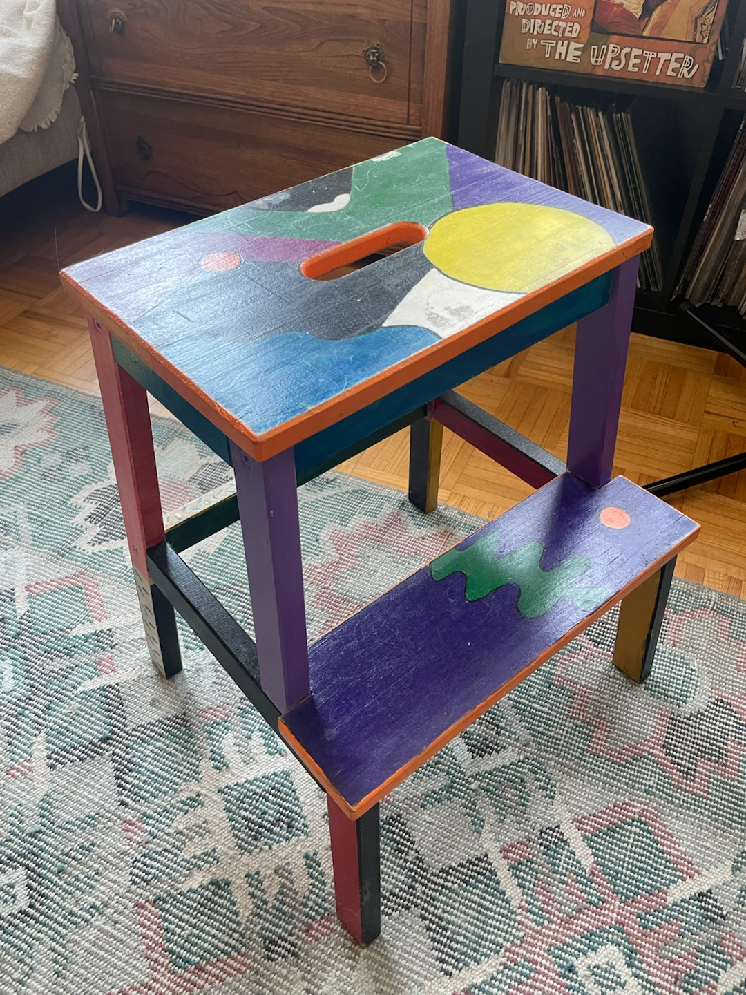 Colourful Wooden Step Stool - photo 2
