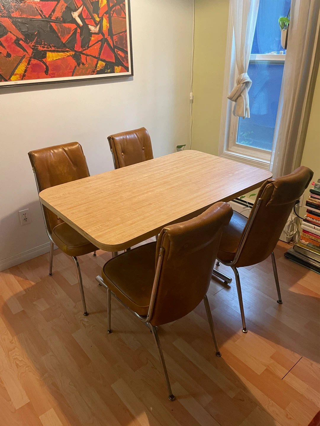 Vintage Dining Table and Chairs Set - photo 2
