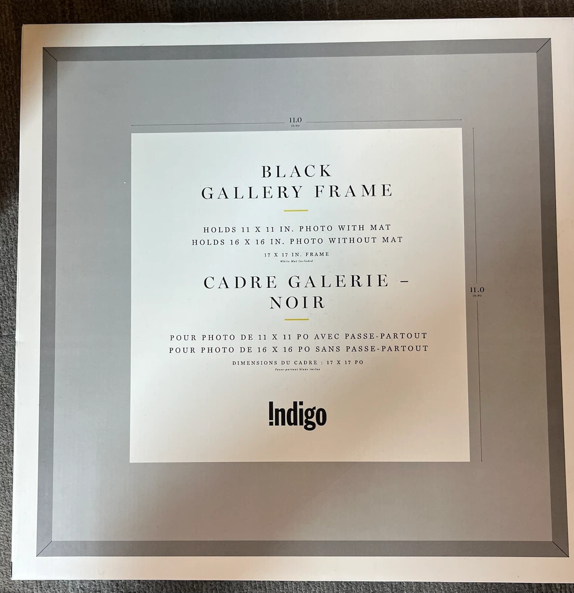 Indigo Black Gallery Frame 17x17 - photo 2