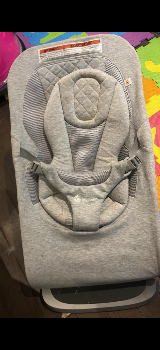 Ergobaby 3-en-1 Evolve Bouncer - Tricot Gris Clair - photo 3