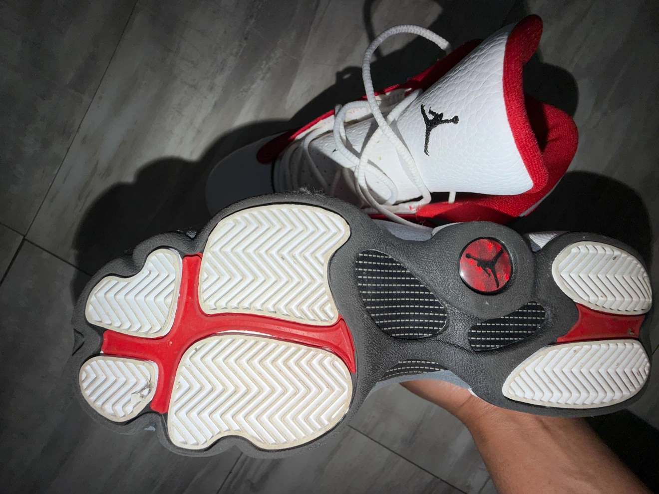 Jordan 13 Retro White Red Grey