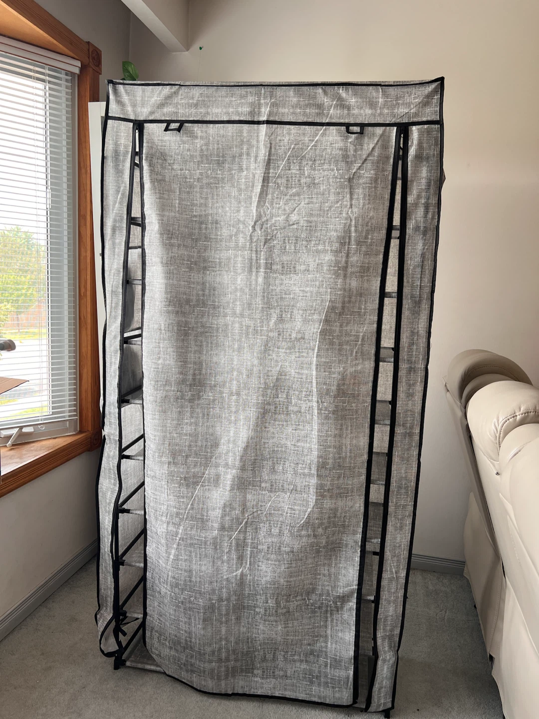 10-Tier Fabric Shoe Rack with Cover