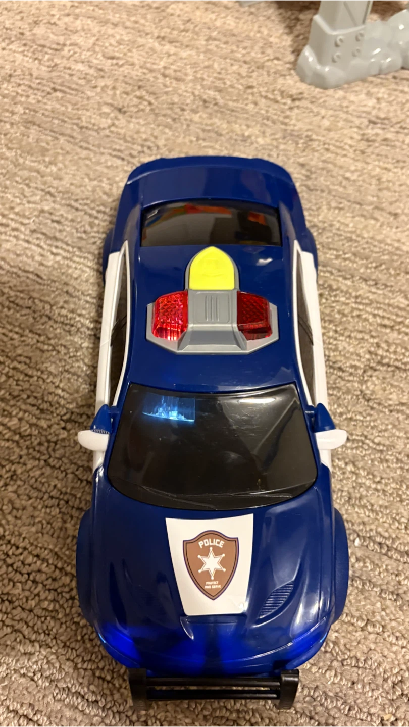 Blue Police Toy Car