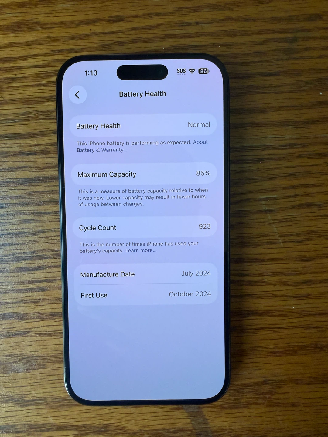 Apple iPhone 15 Pro 128GB Blue Titanium - photo 2