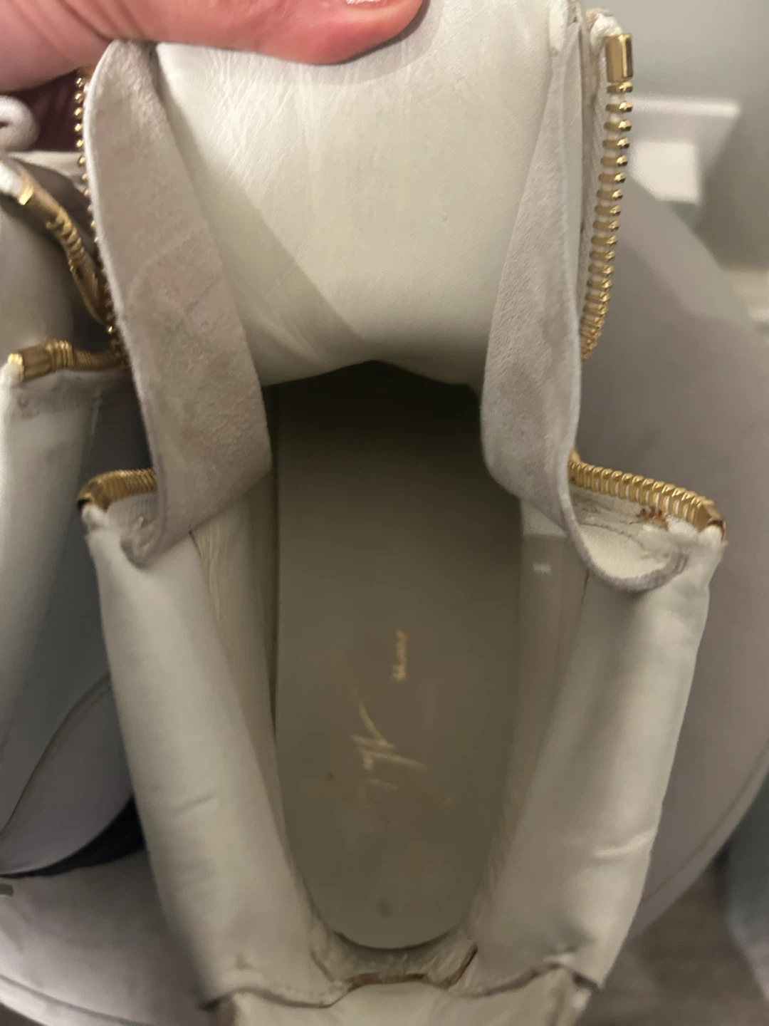 Giuseppe Zanotti White Leather High-Top Sneakers - photo 4