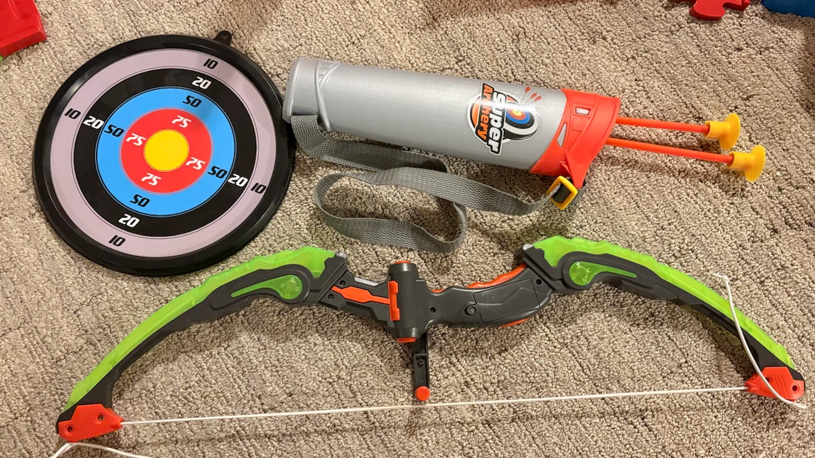 Super Archery Bow and Arrow Toy Set with Target