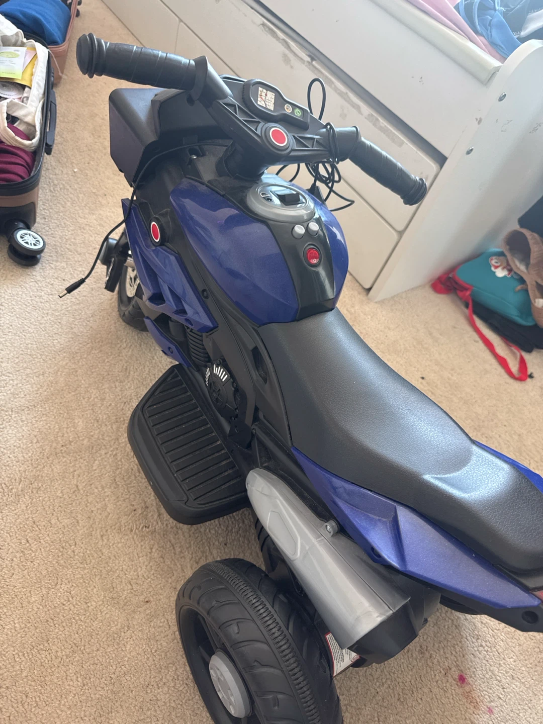 Kids Ride-On Electric Motorcycle - Blue