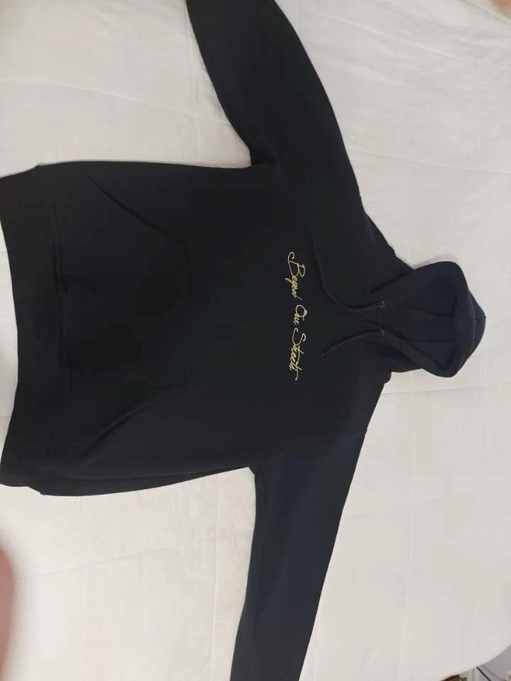 Black Hoodie with Gold Phoenix Logo and "Beyond Our Street" Text - photo 2