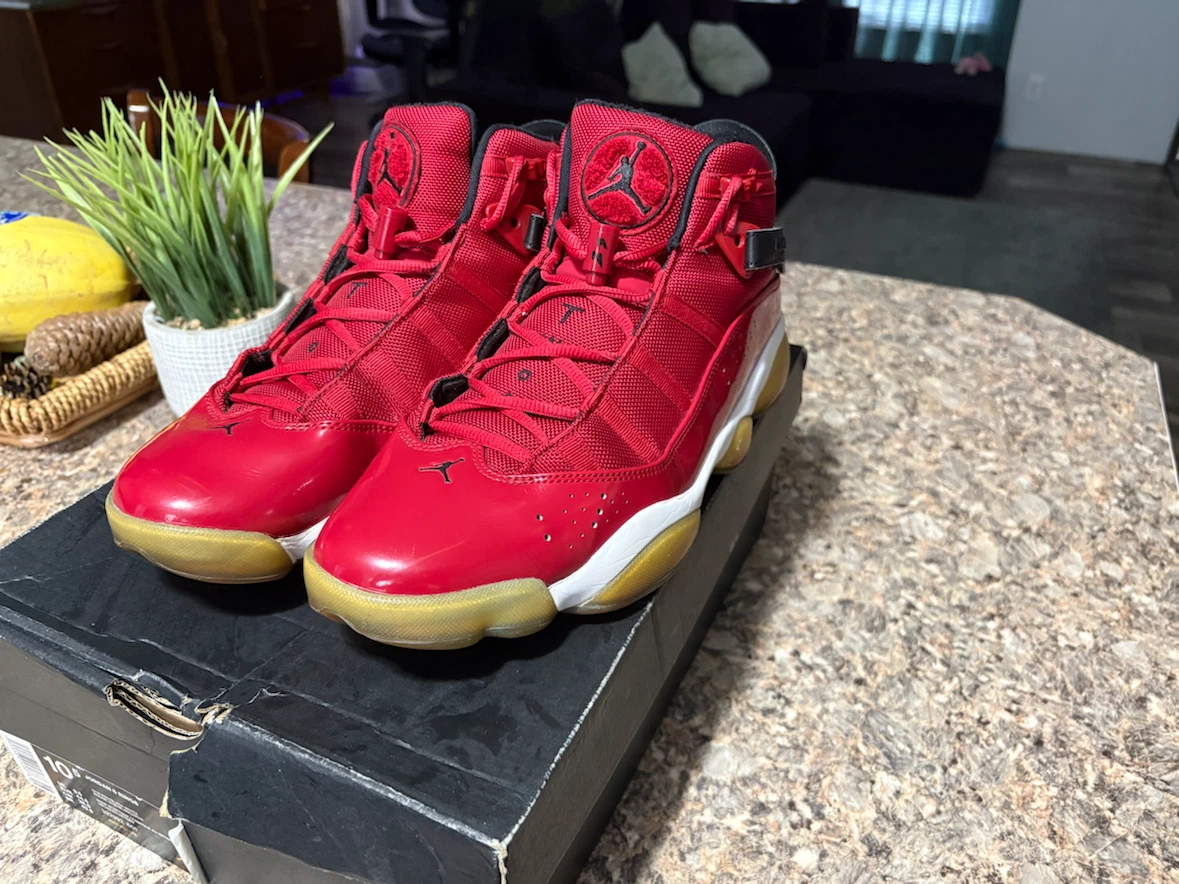 Nike Air Jordan 6 Rings Red Sneakers