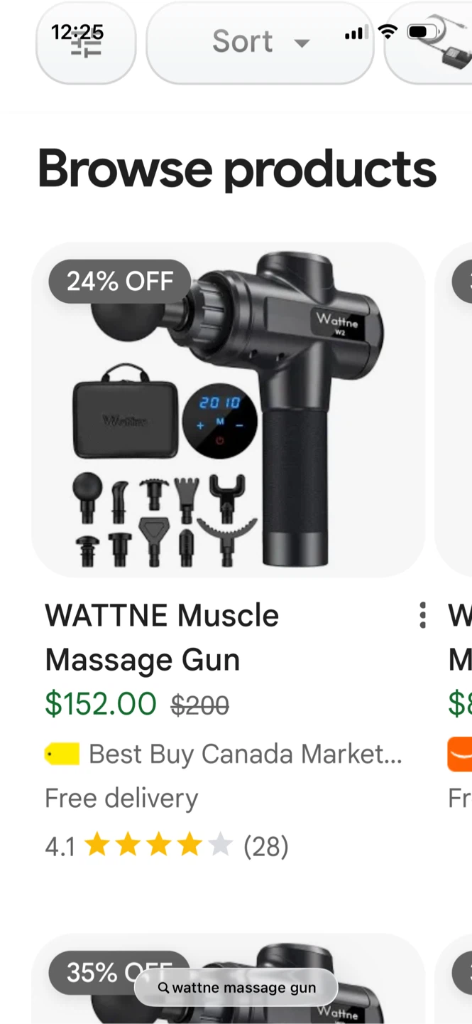 Wattne W2 Muscle Massage Gun with Attachments - photo 3