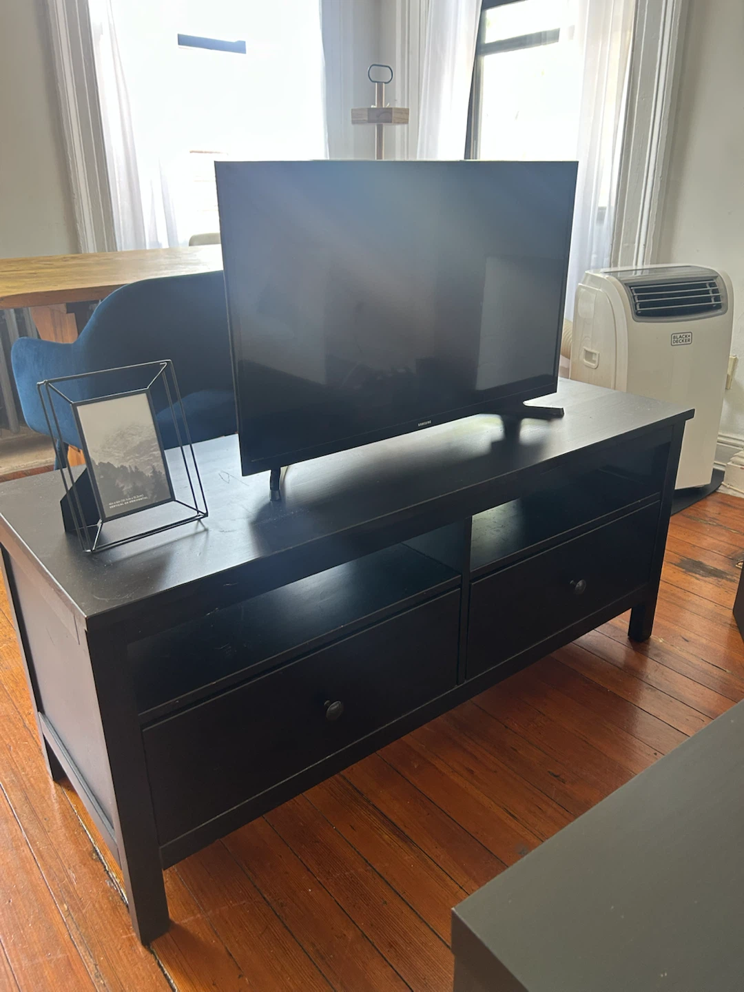 Black Coffee Table and TV Stand