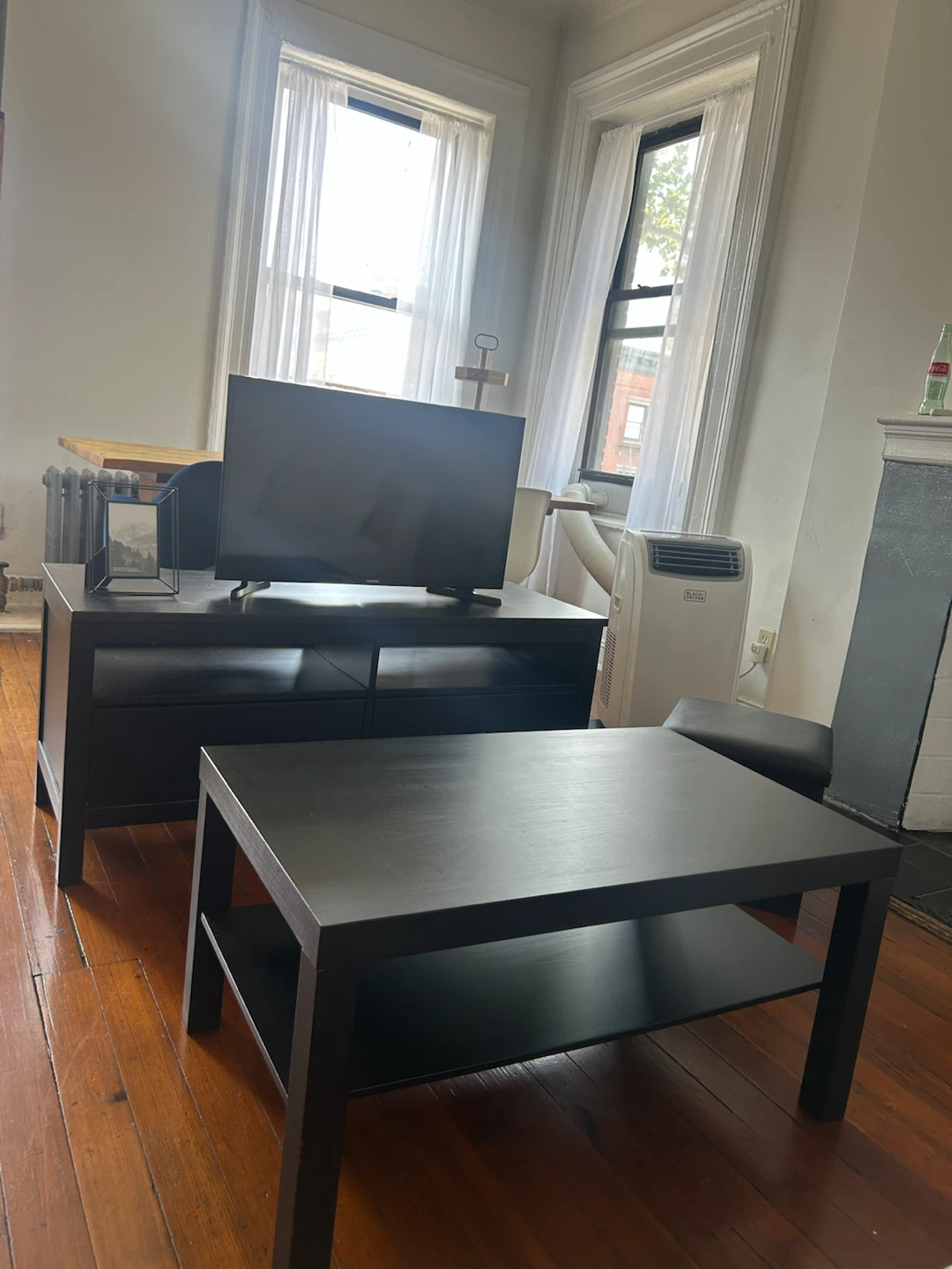 Black Coffee Table and TV Stand - photo 2