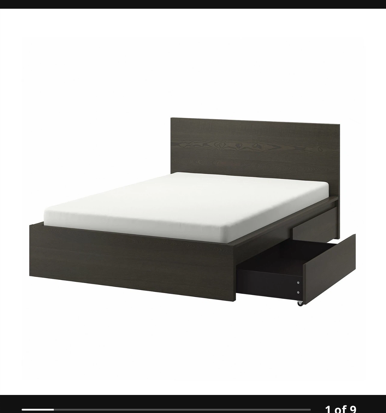 IKEA Bed frame with 4 drawers