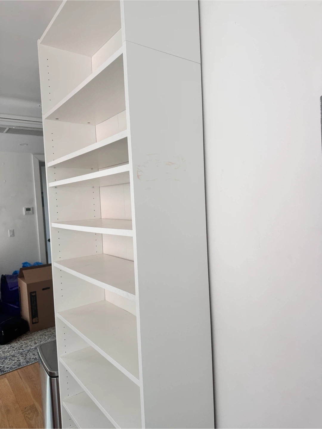 White Tall Bookshelf/Storage Unit - photo 3