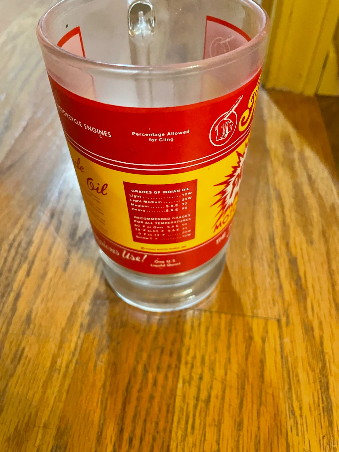 Indian Motorcycle Oil Glass - photo 3