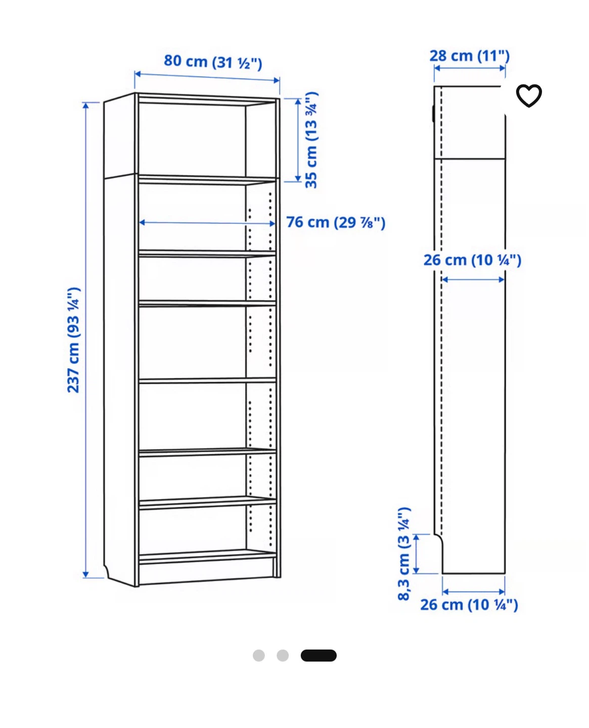 White Tall Bookshelf/Storage Unit - photo 4