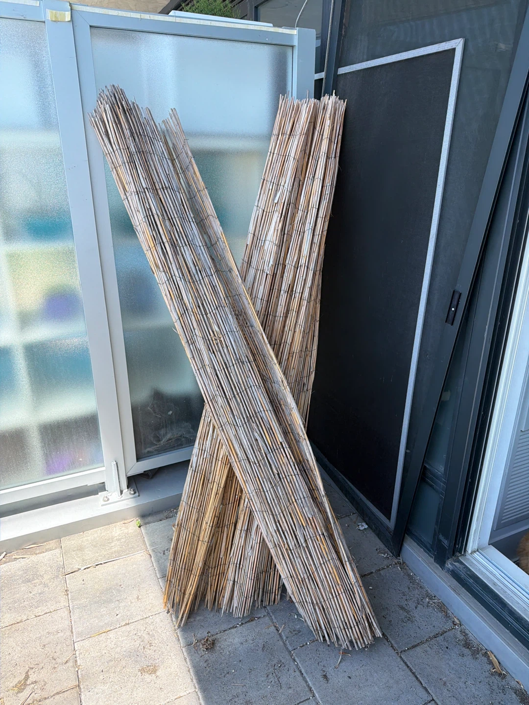 Bundle of Reed Fencing Rolls