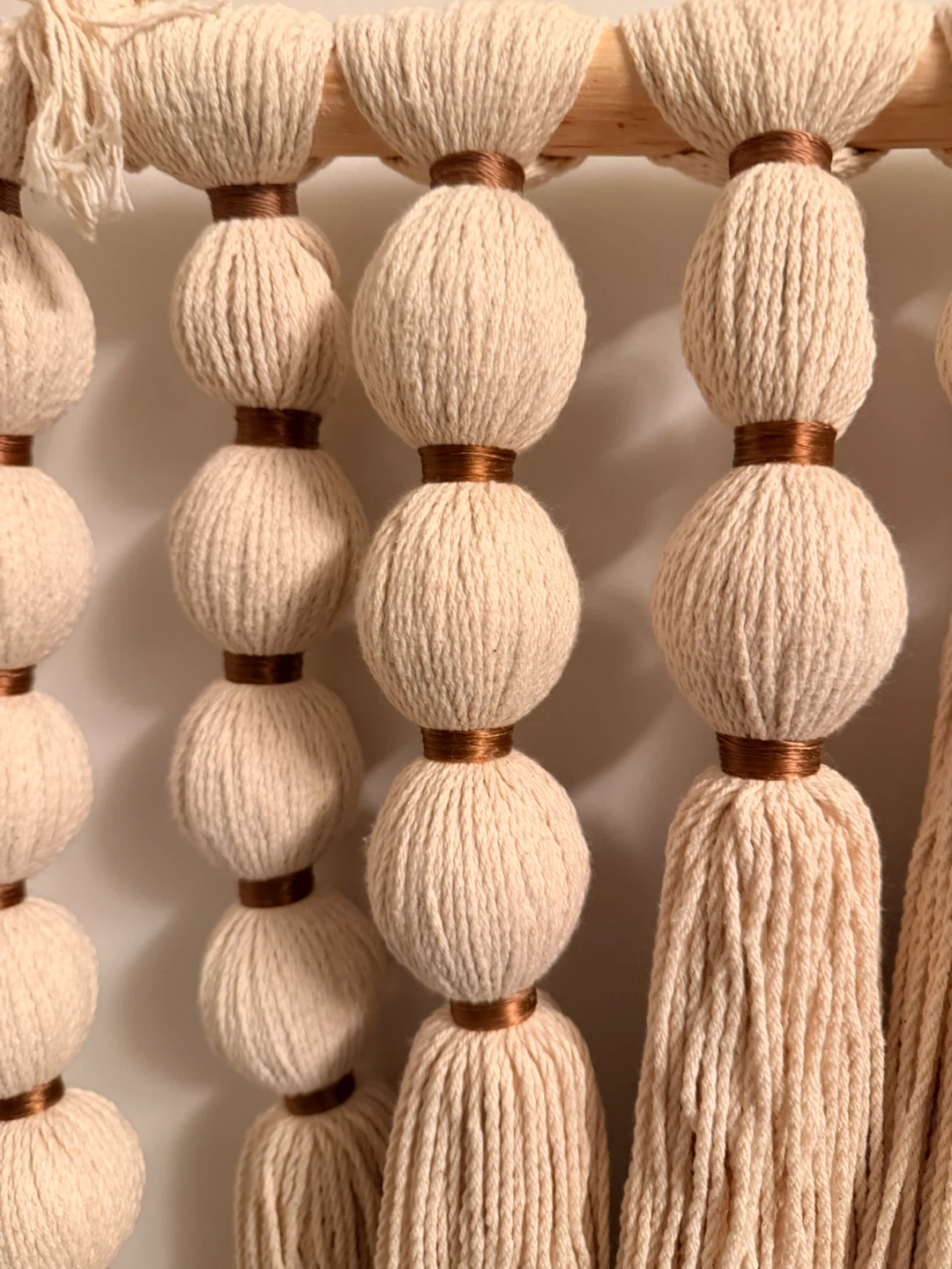 Macrame Wall Hanging with Wooden Dowel - photo 3