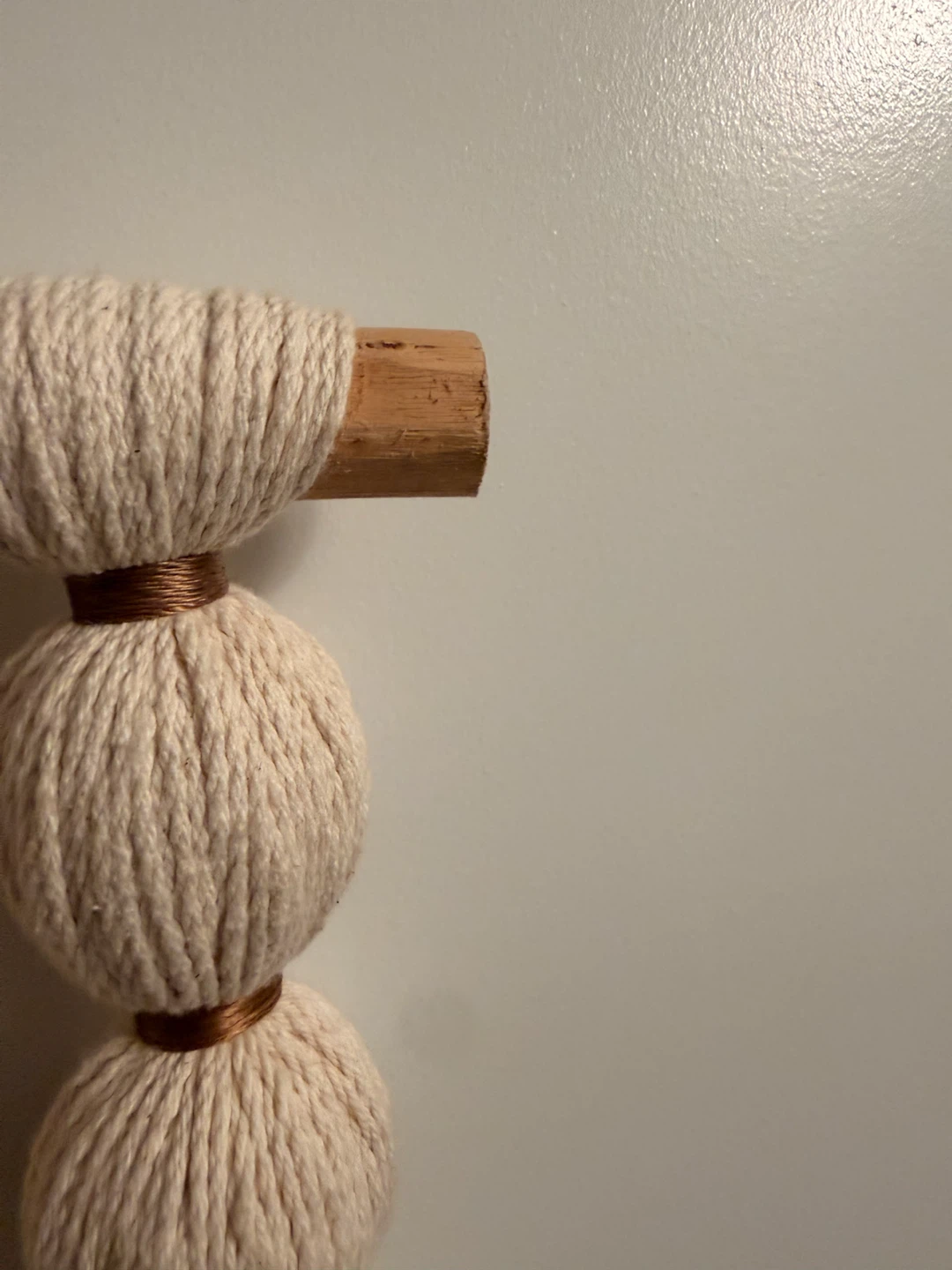 Macrame Wall Hanging with Wooden Dowel - photo 4