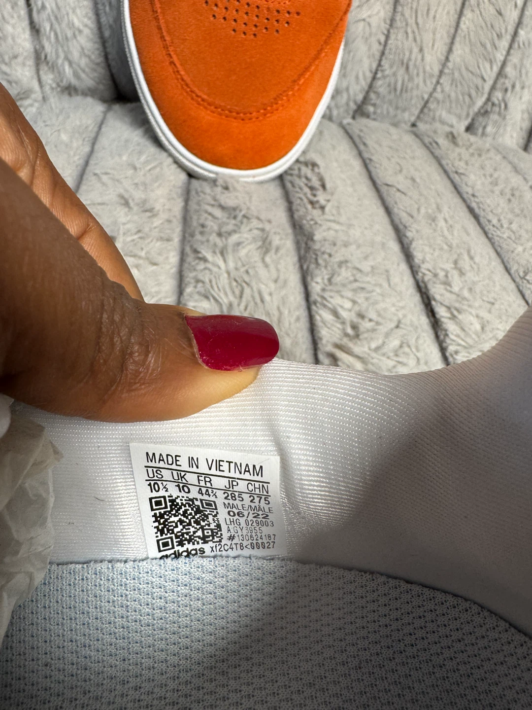Adidas Tyshawn Orange White Skate Shoes - photo 2