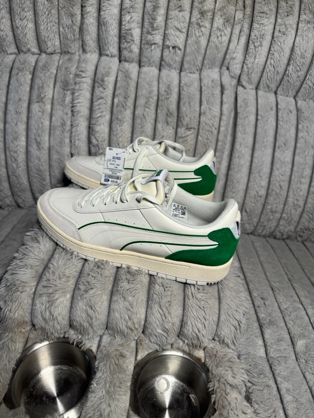 Puma White/Green Low Top Sneakers - photo 5