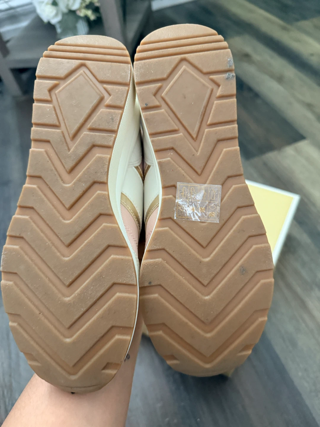 Michael Kors Mabel Wedge Trainers - Pink/White/Gold - Size 7 - photo 3
