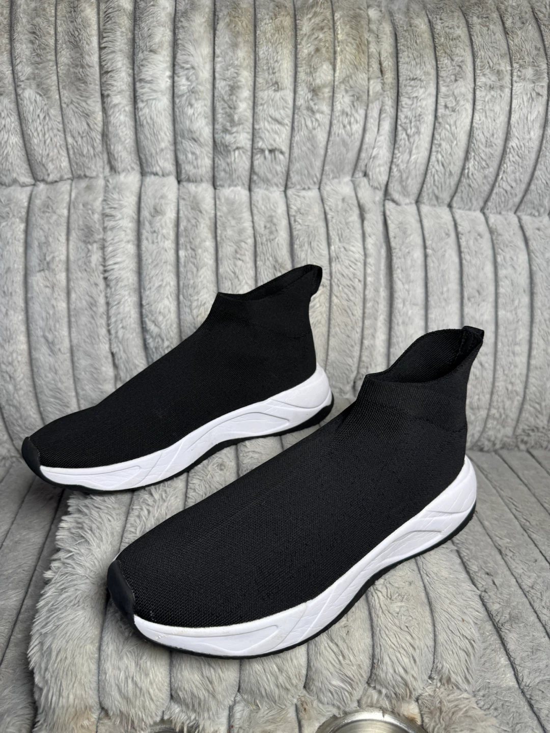 Black Sock Slip-On Sneakers