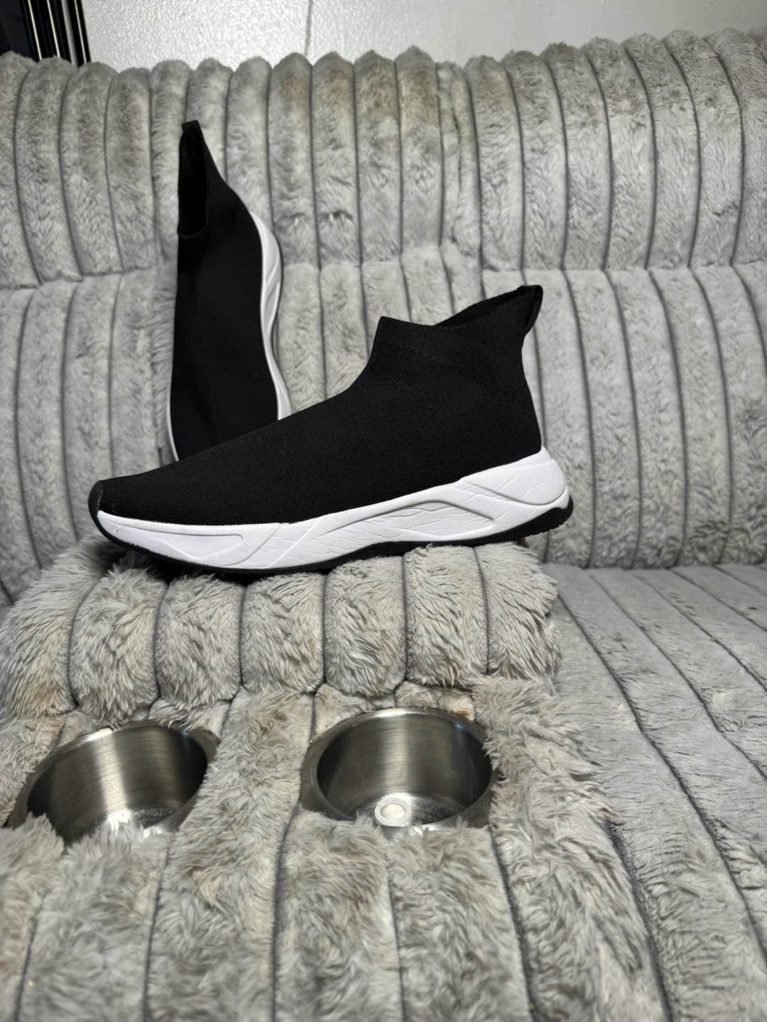 Black Sock Slip-On Sneakers - photo 2