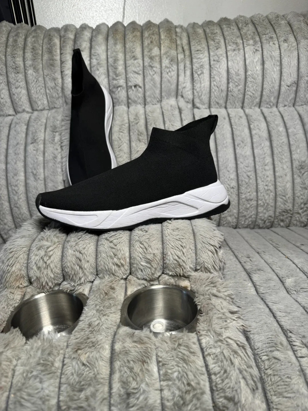 Black Sock Slip-On Sneakers - photo 2