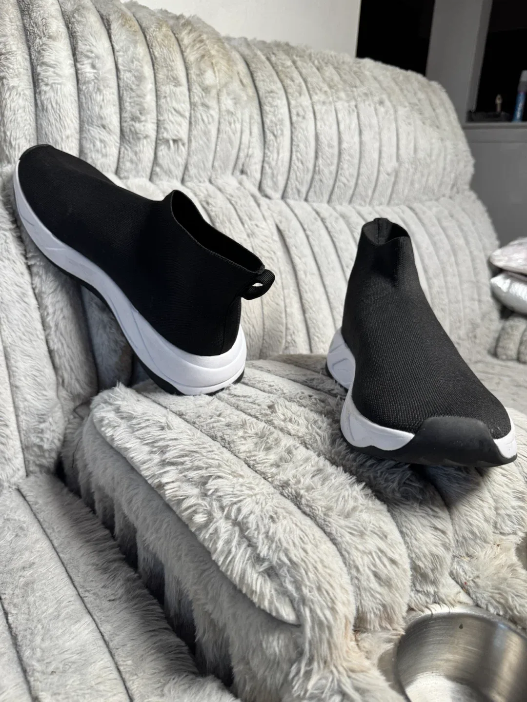 Black Sock Slip-On Sneakers - photo 3