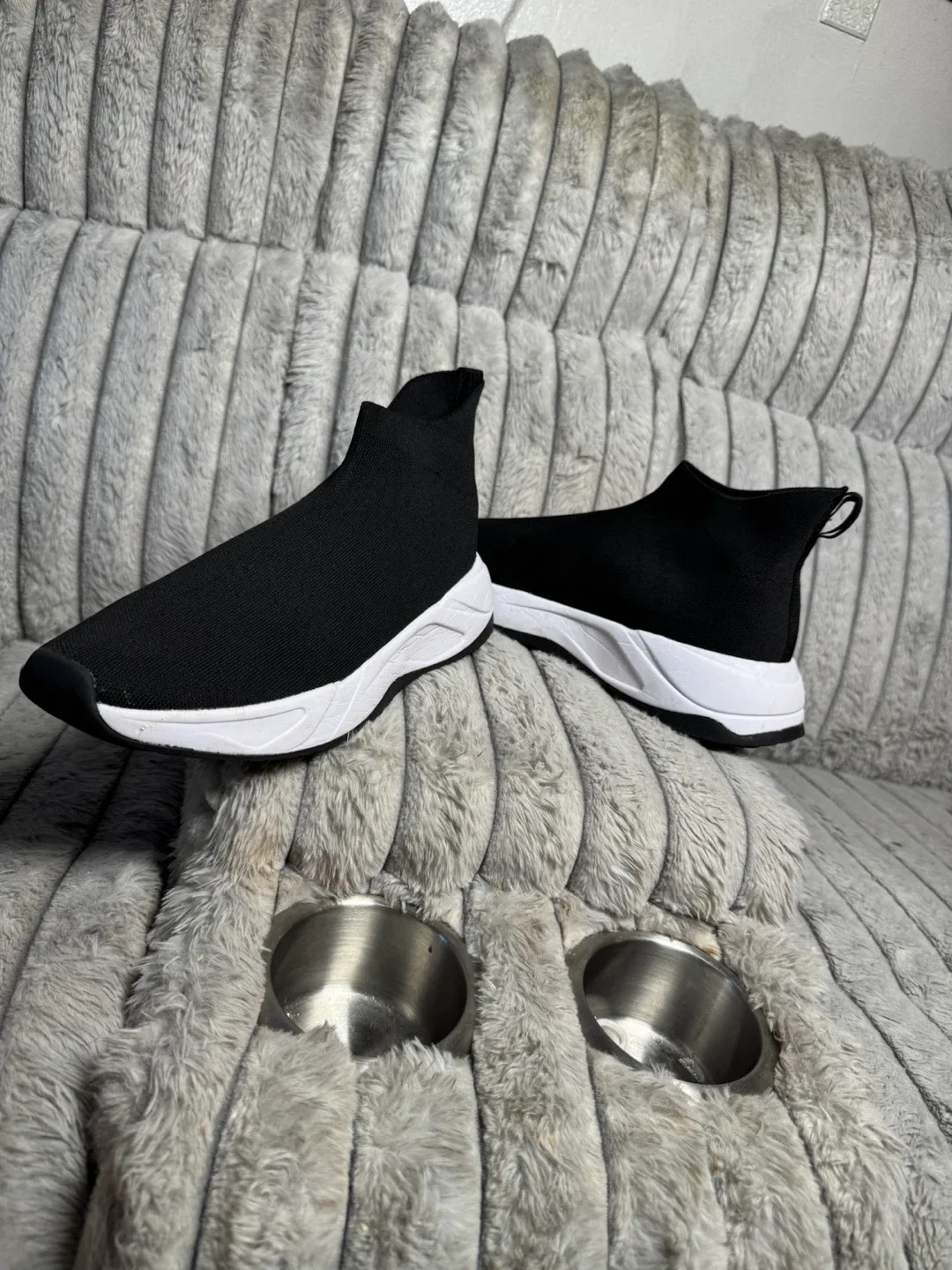 Black Sock Slip-On Sneakers - photo 4