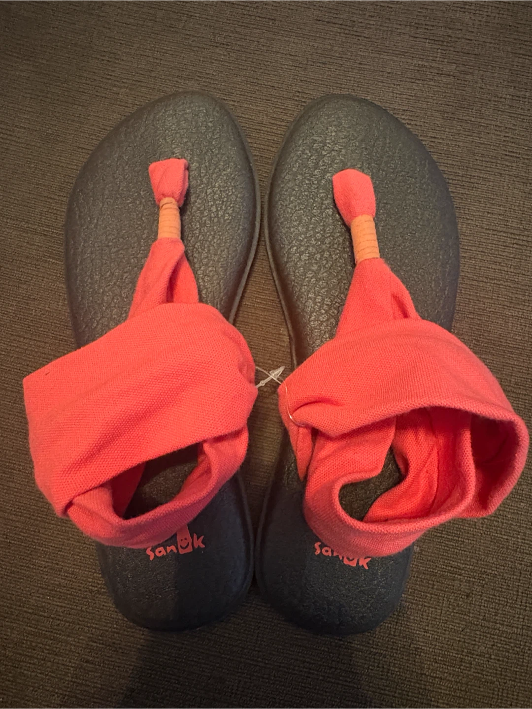 Sanuk Yoga Sling 2 Coral Comfort Sandals Size 9 NWOT - photo 2
