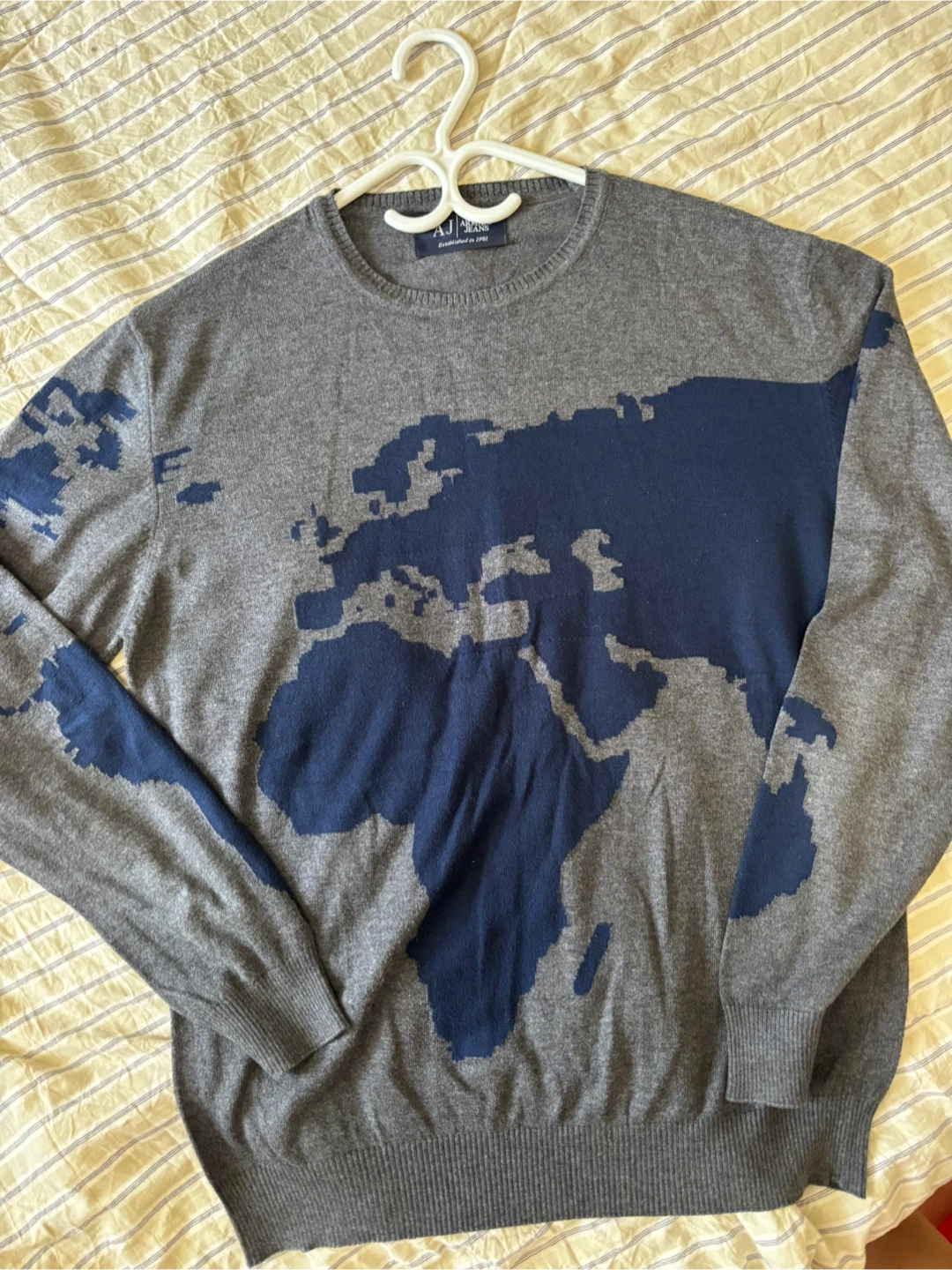 Armani Jeans World Map Sweater, M/L