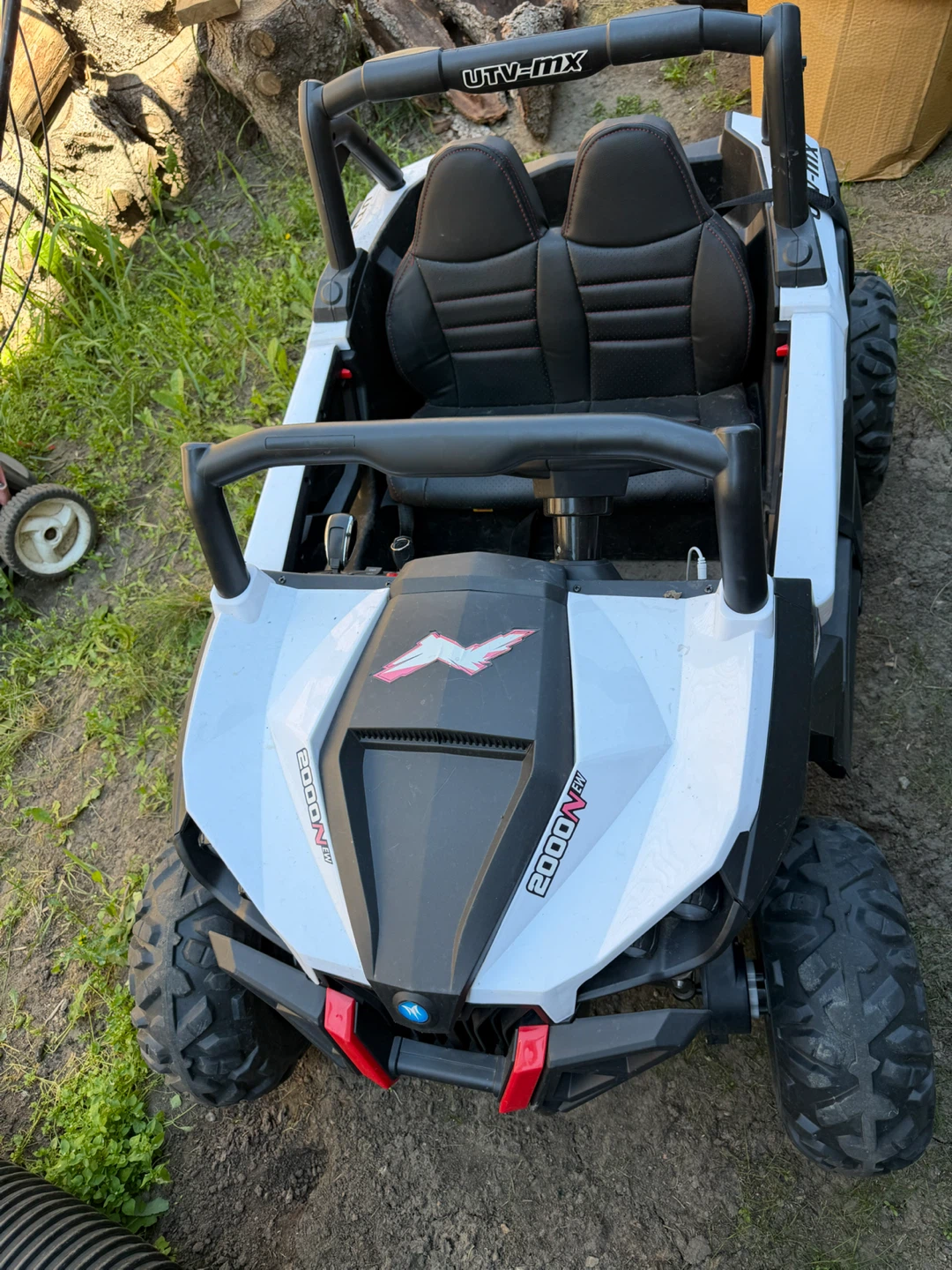 White UTV-MX 2000NT Kids Ride-On - photo 2