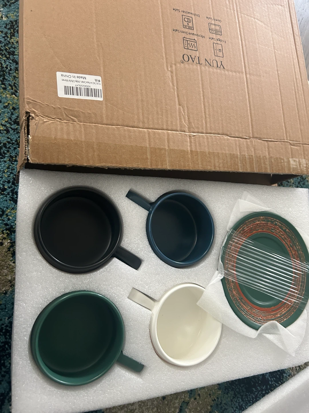 Ceramic Mug and Saucer Set