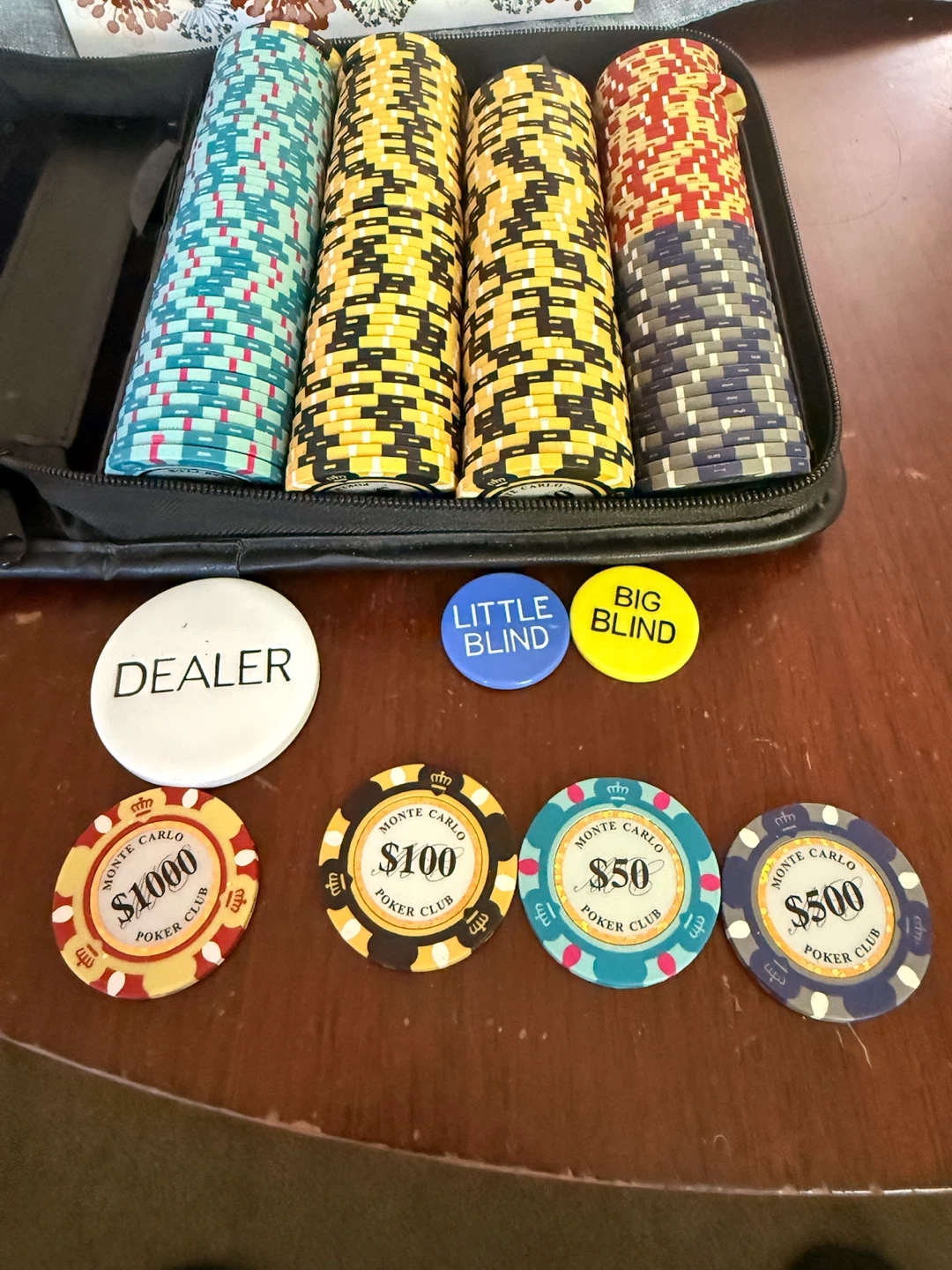 Monte Carlo Poker Chips Set