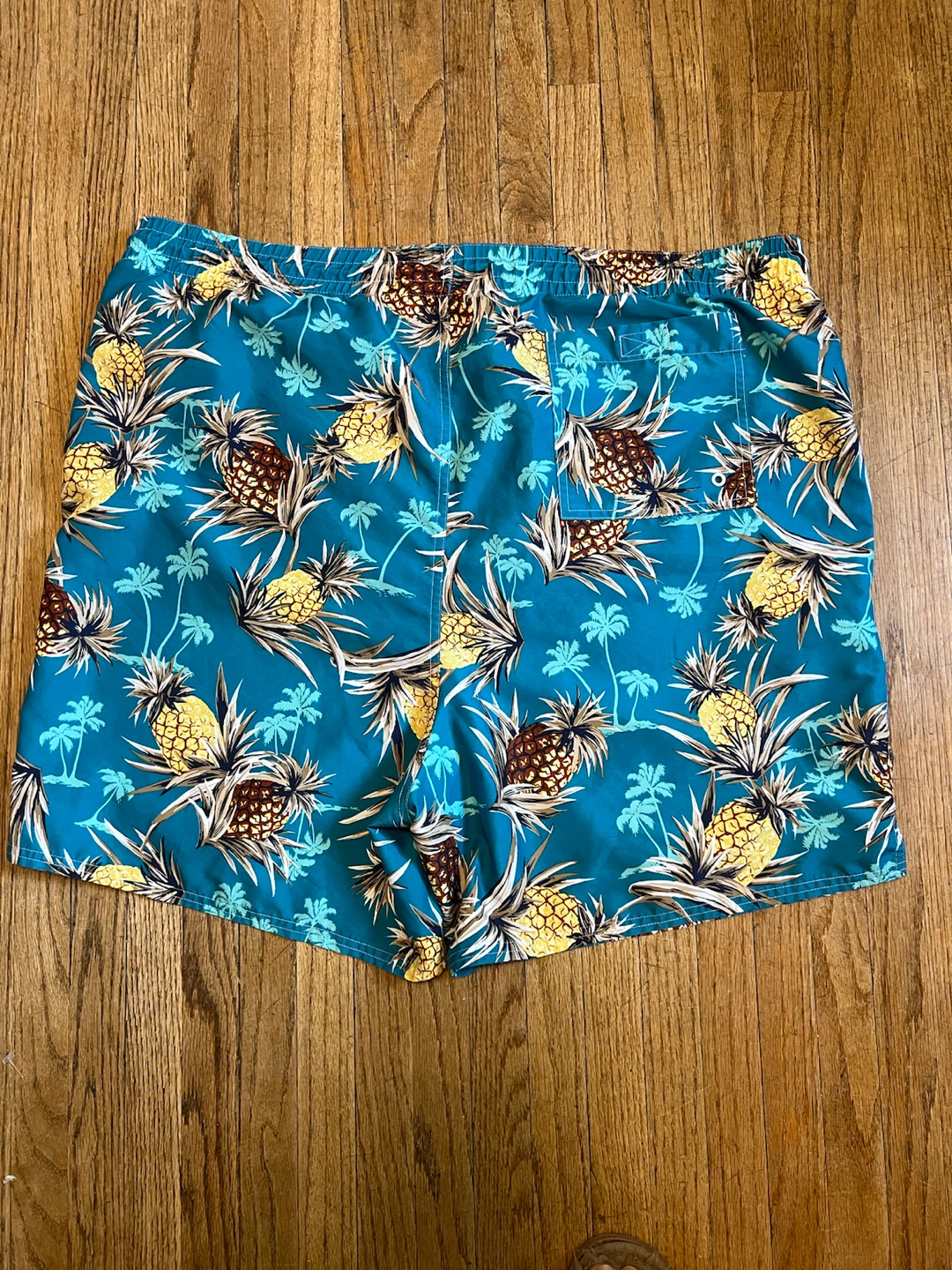 Men's Pineapple Print Swim Trunks- 2XL - photo 2