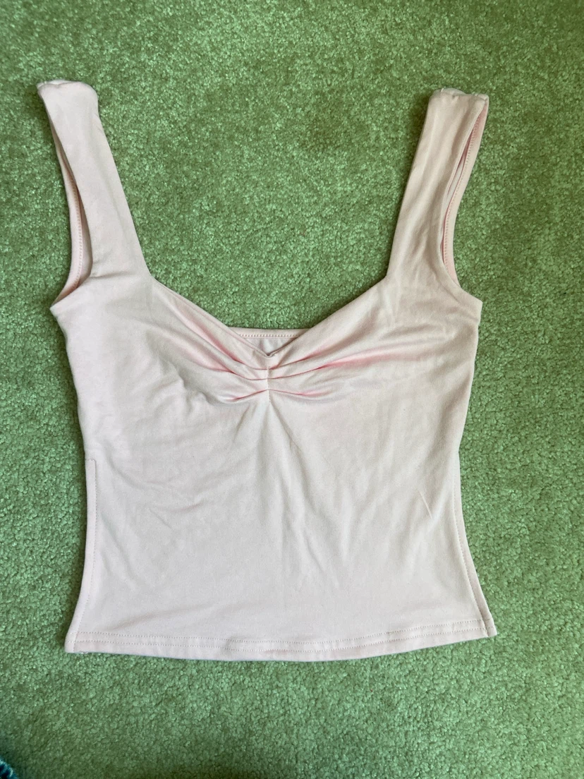 Pink Ruched Tank Top